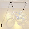 Porte-vélos de plafond de garage de stockage de levage de poulie fixé au mur