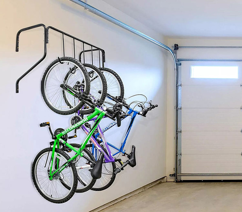 Support de supports de cintre de stockage de vélo monté sur crochet mural de qualité commerciale