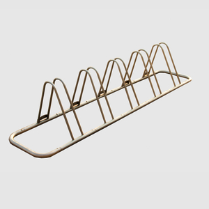 Boucle de stationnement de vélo créative triangulaire montée au sol pour vélo d'appartement