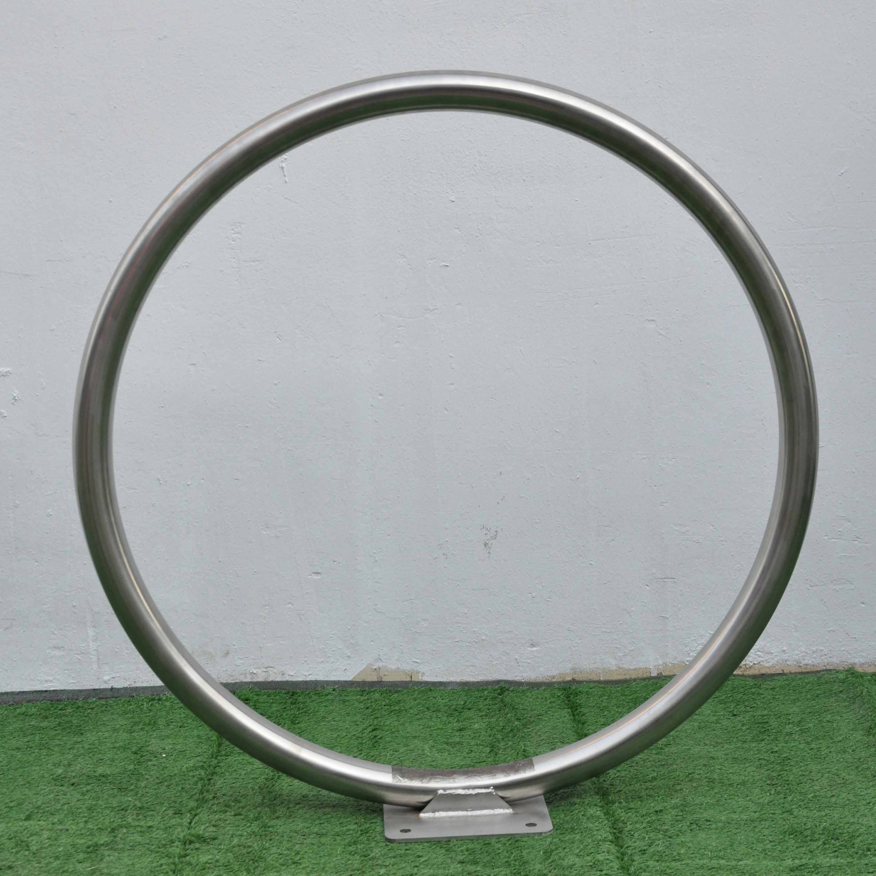 Support de cycle de cercle de courbe de support de vélo d'anneau plein d'angle de cerceau simple