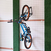 Porte-vélos mural simple enduit de poudre noire Triangle