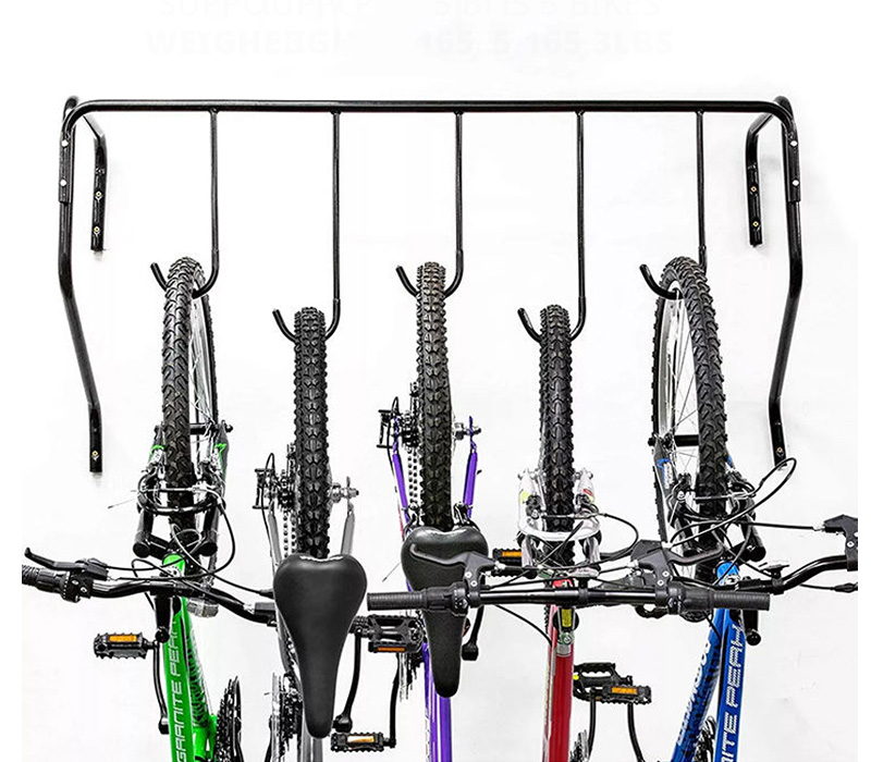 Support de supports de cintre de stockage de vélo monté sur crochet mural de qualité commerciale