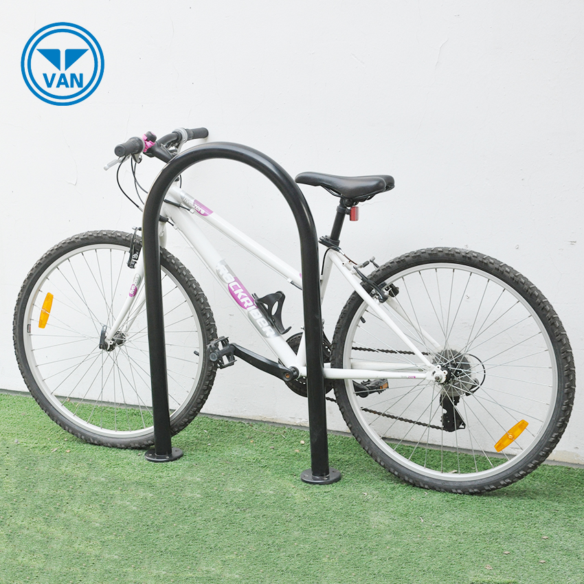 Support de vélo de route de revêtement de poudre de sol d'affichage Support de vélo de U de revêtement de poudre