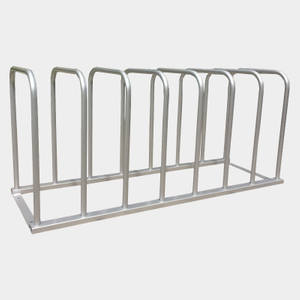 Support de stationnement extérieur pour vélos en métal de type U avec 6 supports